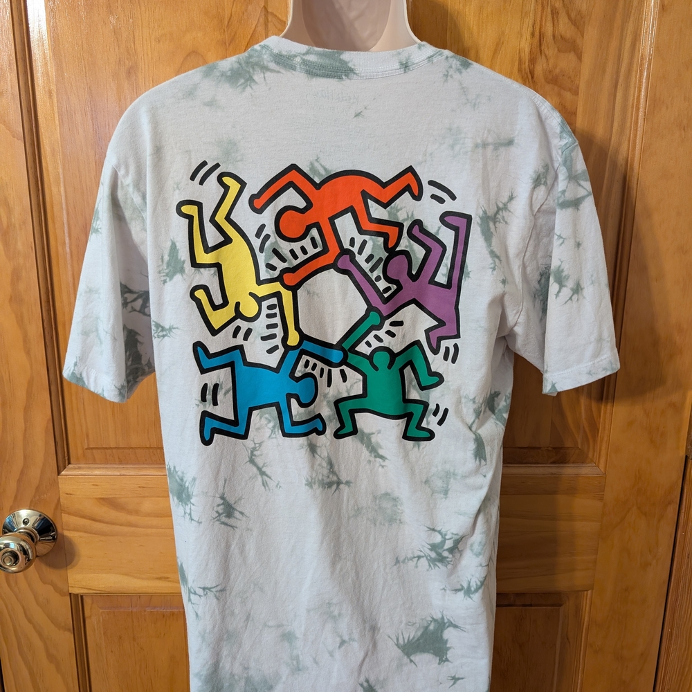 White and Yellow Short Sleeve Tees with Vibrant Designs